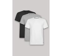 Ted Baker male 3pk Cotton Rich Crew Neck T-Shirts - M - Multi, Multi,White,Black