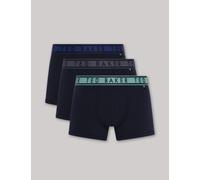 Ted Baker male 3pk Cotton Rich Trunks - XL - Navy Mix, Navy Mix