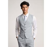 Ted Baker male Slim Fit Wool Rich Sharkskin Waistcoat - 40REG - Duck Egg, Duck Egg