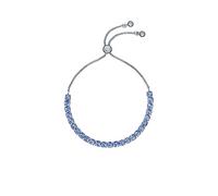 Ted Baker Melrah Icon Crystal Adjustable Tennis Bracelet For Women (Silver/Light Sapphire Crystal)