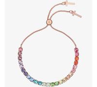 Ted Baker MELRAH Rose Gold Tone Icon Rainbow Crystal Slider Bracelet TBJ2968-24-67