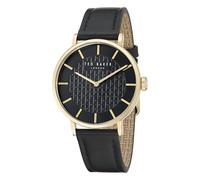 Ted Baker Men’s Timeless 38 mm Black Dial Black Leather Watch BKPSGF501 - Leather / Mineral Glass