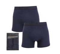 Ted Baker Mens 2 Pack of Modal Trunks in Navy Cotton - Size X-Large