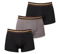 Ted Baker Mens 3-Pack Boxer Briefs - Black/Grey/Black - S
