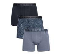 Ted Baker Men's 3 Pack Boxer Briefs, Blue