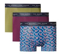 Ted Baker Mens 3 Pack Boxers - Capulet Olive/Potent Purple/Gibraltar Sea - S