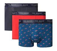Ted Baker Mens 3 Pack Boxers - Navy/Lychee/Gibraltar Sea - S