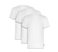 Ted Baker Mens 3-Pack Breathable Cotton Stretch Crew Neck T-Shirt, Size L White