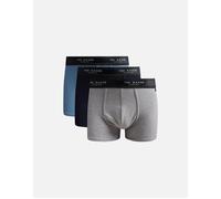 Ted Baker Men's 3-Pack Coloured Boxer Trunks, Navy/Blue/Grey