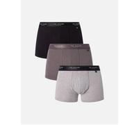 Ted Baker Mens Trunks, Cotton, 3-Pack, (TBB02), Grey/Heather Grey/Black, M