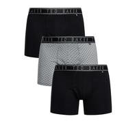 Ted Baker Mens 3-pack Cotton Boxer Briefs, Black/Micron/Black, M UK