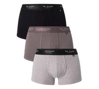 Ted Baker Men's 3 Pack Cotton Stretch Trunks, Grey