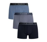 Ted Baker Men's 3-Pack Cotton Trunk, Multicoloured, L