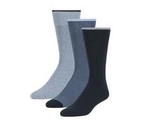 Ted Baker Men's 3 Pack Pattern Crew Dress Socks, Navy/Denim Heather, One Size