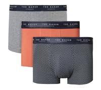 Ted Baker Mens 3 Pack Patterned Comfort Cotton Stretch Boxer Briefs 47% OFF RRP
