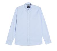 Ted Baker Mens Allarde Regular Branded Light Blue Oxford Shirt - Pale Blue Cotton - Size Medium