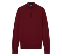 Ted Baker Mens Artiss Core Maroon Half Zip - Burgundy Cotton - Size 2XL