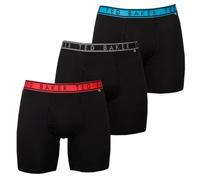 Ted Baker Mens 3-Pack Boxer Briefs - Black Red/Black/Black Blue - M
