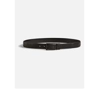Ted Baker Men's Checkinn House Check Leather Belt - Black