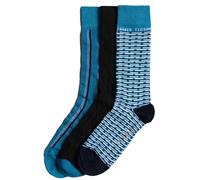 Ted Baker Mens Crew Socks Cotton Rich Designer Gift Set Sock 3 Pairs One Size