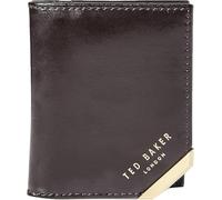 Ted Baker Men's Dark Brown Coral Travel Leather Card Holder, One Size, Gift Box