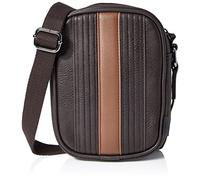 Ted Baker Evver Striped Adjustable Straps Mens Brown Flight Bag 256435 BRN CHOC (UK )
