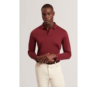 Ted Baker Men's IGNAC LS Regular Soft Touch Polo Maroon | Size: Medium Ted Baker Maroon M