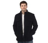 Ted Baker Mens Knowl Funnel Neck Field Jacket in Navy Wool (archived) - Size Small