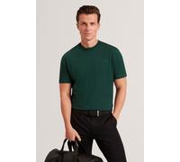 Ted Baker Men's LIERTS Branded Honeycomb Trim T-Shirt Dk-Green in Green | Size: Small Ted Baker Green S