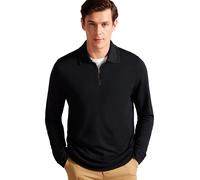 Ted Baker | Mens Long Sleeve Polo Shirt - Karpol - Black / XL
