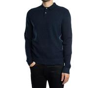 Morar Longsleeved Polo Knit Navy XXL