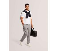Ted Baker Men's Pure Cotton Branded Honeycomb Trim T-Shirt - XL - White, White