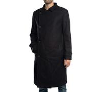 Ted Baker Men's Radford Wool Wrap Funnel Coat, Black