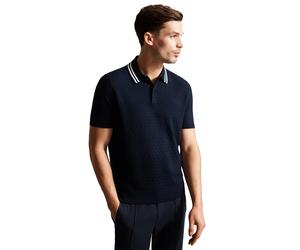 Ted Baker | Mens Stitched Polo Shirt - Navy / 2XL