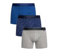 3 Pack Boxer Briefs Mazarine Blue/Navy Feather/Heather Grey M