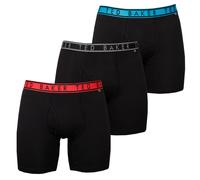 Ted Baker Mens 3-Pack Boxer Briefs - Black Red/Black/Black Blue - L