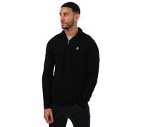 Ted Baker Mens Tooting Core Half Zip Knit in Black Wool (archived) - Size Small