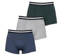 Ted Baker Mens Trunks, Cotton, 3-Pack, (TBB02), Dark Denim/Grey Heather/Scarab, M