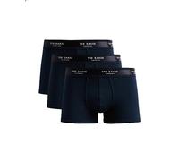Ted Baker 3-Pack Core Boxer Trunks, Navy - X-Large