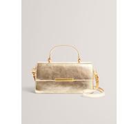 Ted Baker Metallic Elongated Cross Body Bag Gold