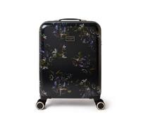 Ted Baker Midnight Bloom Case 55cm Cabin Suitcase Navy Floral 4 Wheel Lightweight ABS TSA Lock Designer Luggage Travel Bag Organised Interior Stylish Carry-On Hard Shell Compartments 39L Capacity