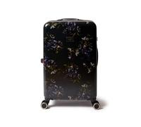 Ted Baker Midnight Bloom Case 68cm Medium Suitcase Navy Floral Hard Shell 4-Wheel Lightweight ABS TSA Lock Designer Luggage Travel Bag Organised Interior Stylish Compartments 77L Capacity