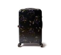 Ted Baker Midnight Bloom Case 68cm Medium Suitcase Navy Floral 4 Wheel Lightweight ABS TSA Lock Designer Luggage Travel Bag Organised Interior Stylish Carry-On Hard Shell Compartments 77L Capacity