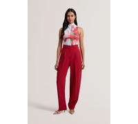 Ted Baker Morriat Tailored Barrel Leg Trousers Red size 38 | Formal Pants Outlet | Women | Red 38