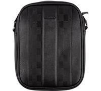 Ted Baker Men's Waydon House Check Flight Bag, Black, Einheitsgröße