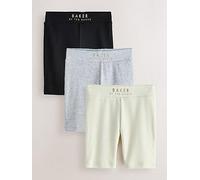 Ted Baker Older Girls 3 Pack Logo Cycle Shorts, Multi, Size Age: 12 Years Print