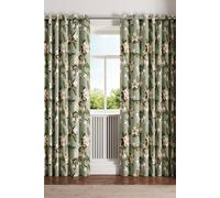 Ted Baker 'Opal Floral' Cotton Lined Curtains in Light Green | Size: 168 cm width x 137 cm drop Ted Baker Light Green 168 cm width x 137 cm drop