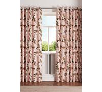 Ted Baker 'Opal Floral' Cotton Lined Curtains in Pink | Size: 228 cm width x 183 cm drop Ted Baker Pink 228 cm width x 183 cm drop