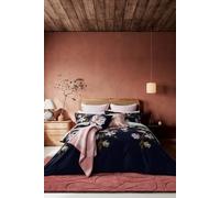 Ted Baker 'Opal Floral' Cotton Sateen Duvet Cover Set in Navy | Size: Super King