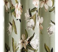 Ted Baker 'Opal Floral' Cotton Lined Curtains in Light Green | Size: 228 cm width x 183 cm drop Ted Baker Light Green 228 cm width x 183 cm drop